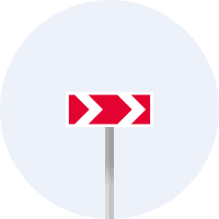 Дорожній знак 1.4.4 — Напрямок повороту