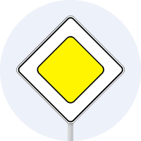 Дорожній знак 2.3 — Головна дорога